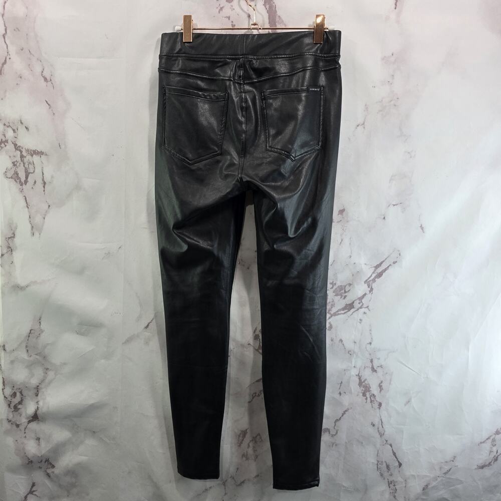 Anthropologie Leggings Womens XS Black Faux Vegan Leather High Rise Sanctuary